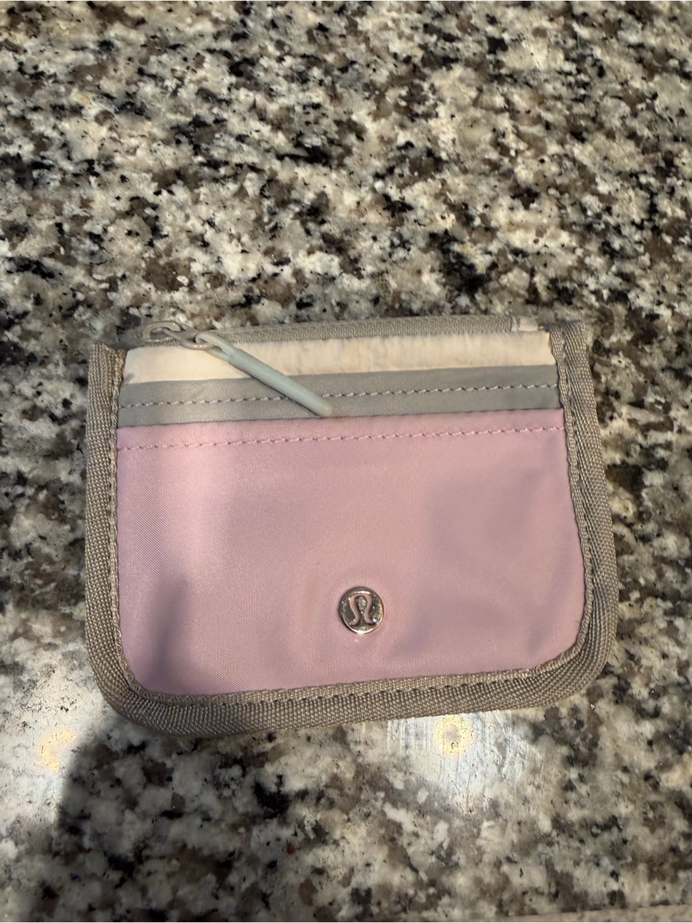 Lululemon True Identity Card Case Pink and Grey